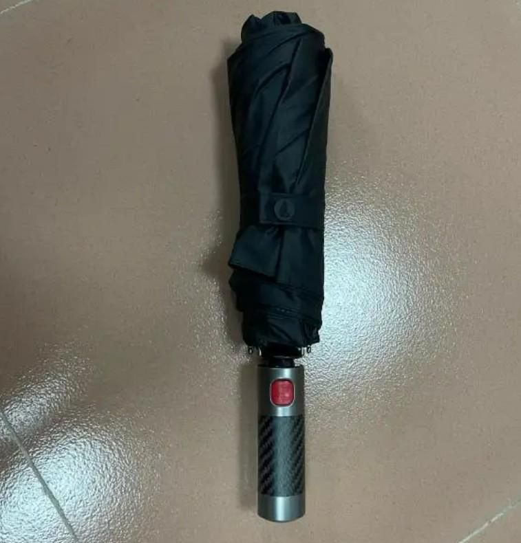 Auto On Off Radium Umbrella - Compact Automatic Open Close Travel Umbrella with LED Light Strip