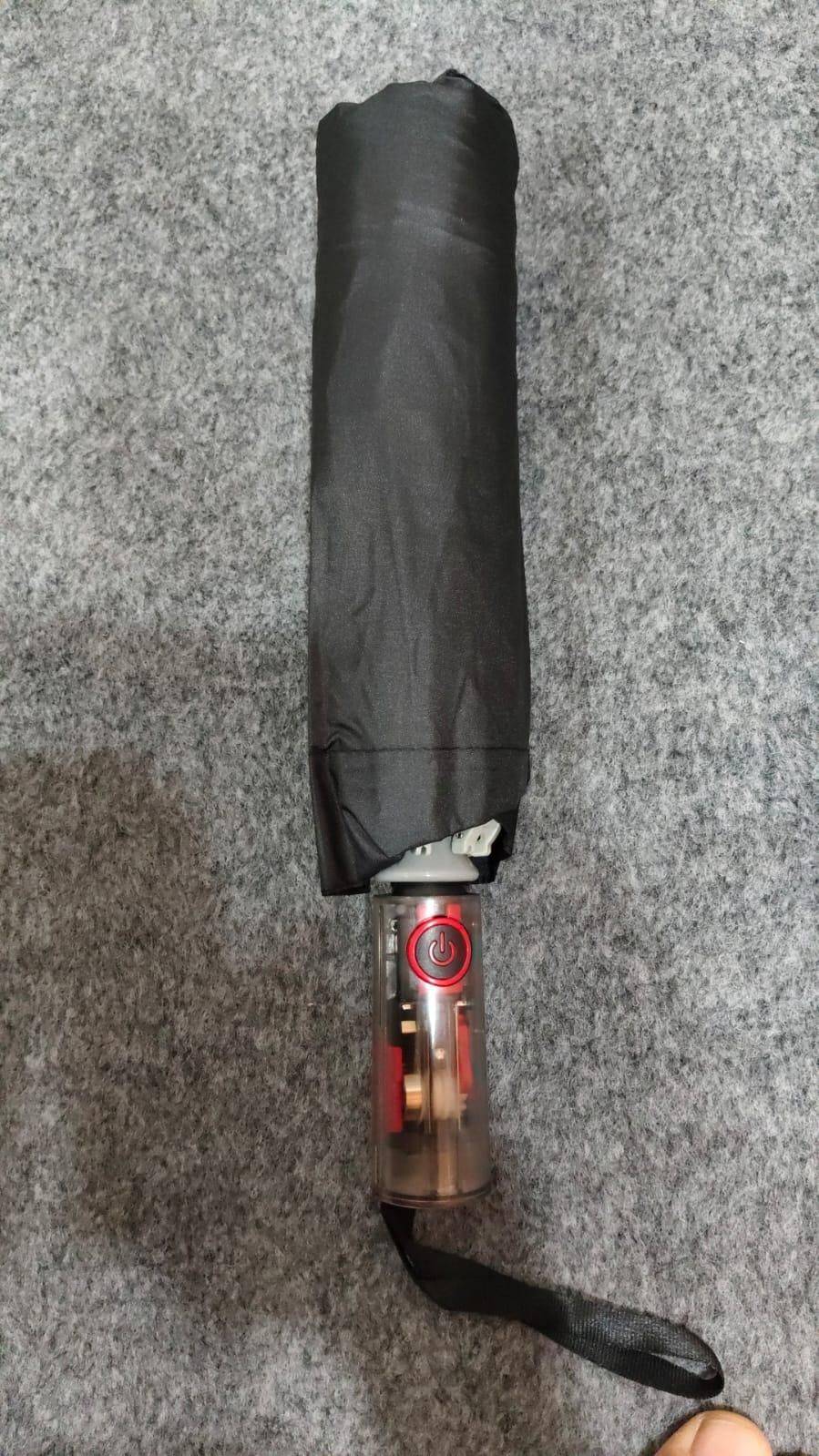Auto On Off Radium Umbrella - Compact Automatic Open Close Travel Umbrella with LED Light Strip