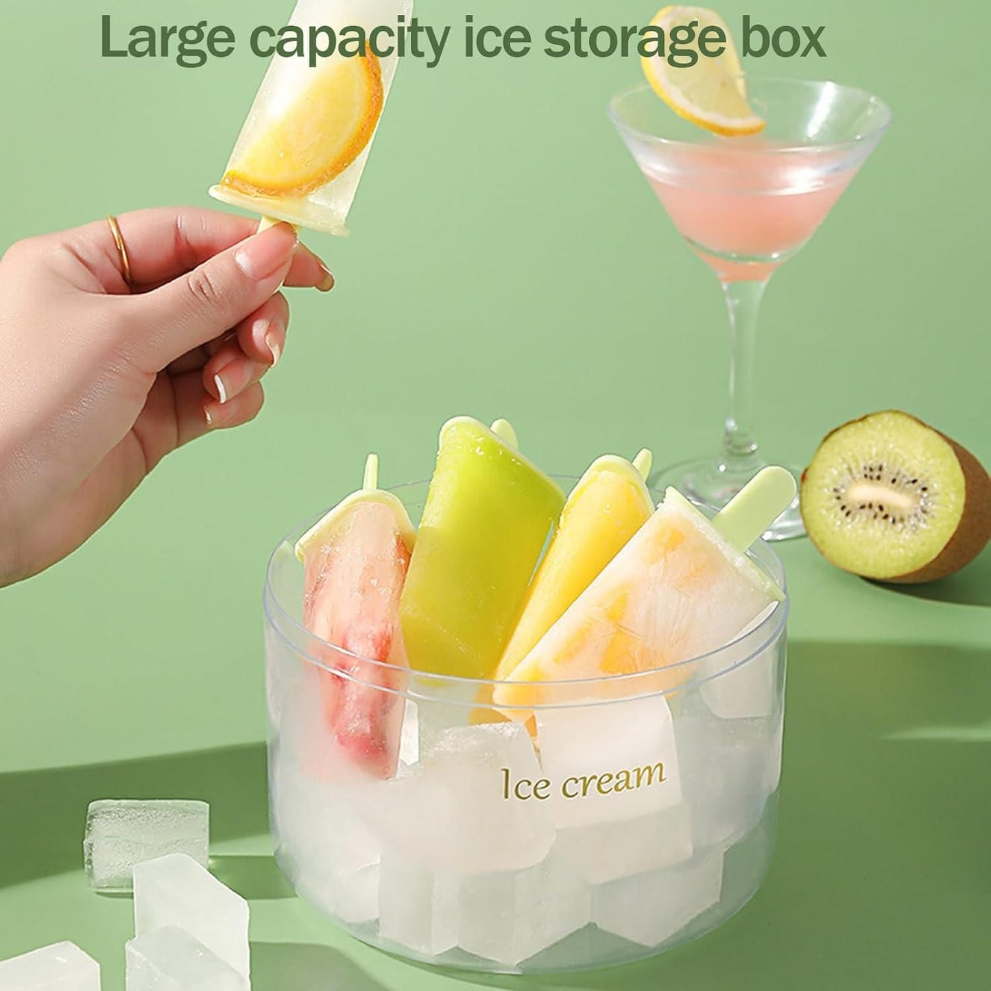 8-Piece Reusable DIY Ice Pop Molds