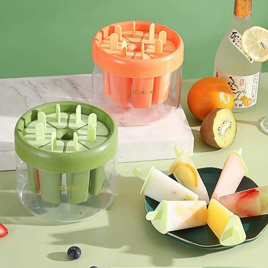 8-Piece Reusable DIY Ice Pop Molds
