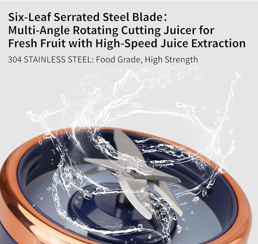 Small Portable Juicer - Perfect Personal Juicer Cup for On-the-Go