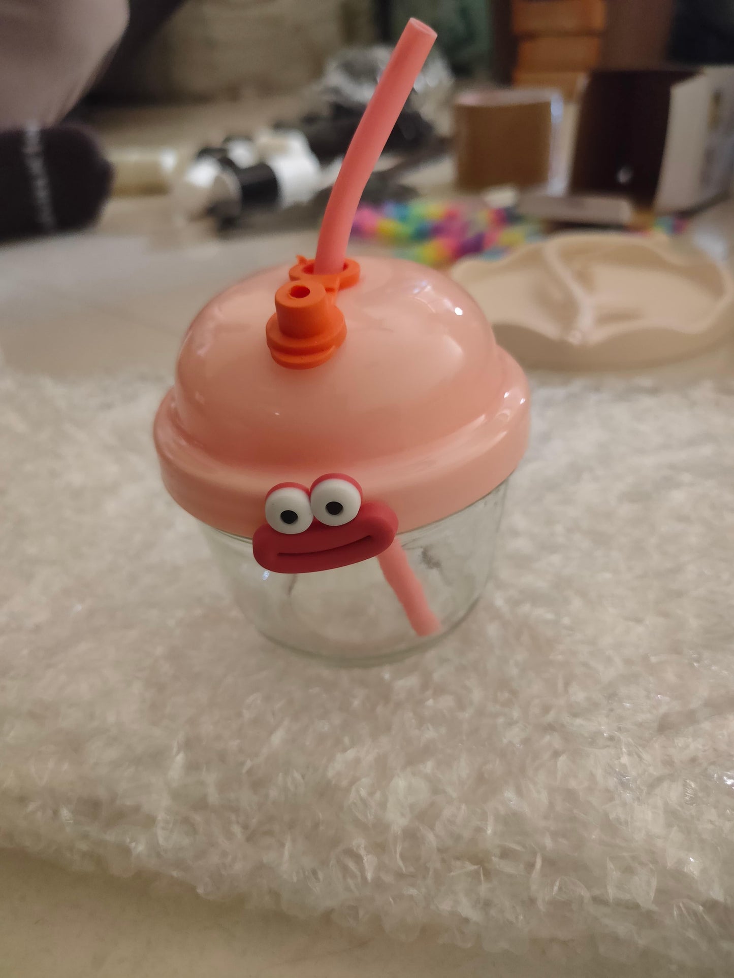 Cartoon Glass Cup 210ml - Perfect Safe Drinking Glass for Kids
