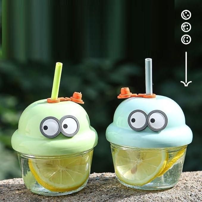 Cartoon Glass Cup 210ml - Perfect Safe Drinking Glass for Kids