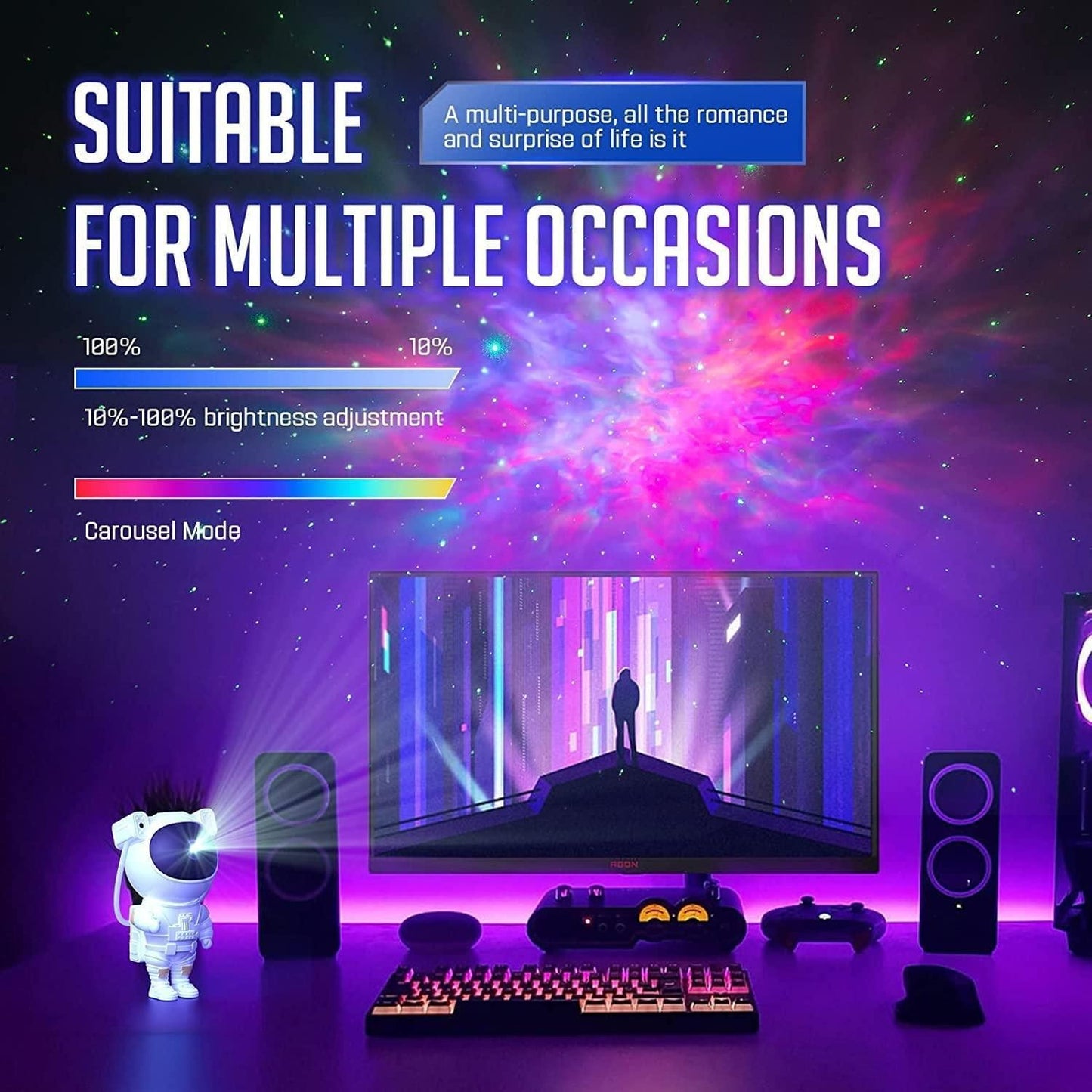 Astronaut Galaxy Projector - Create Your Own Cosmic Adventure