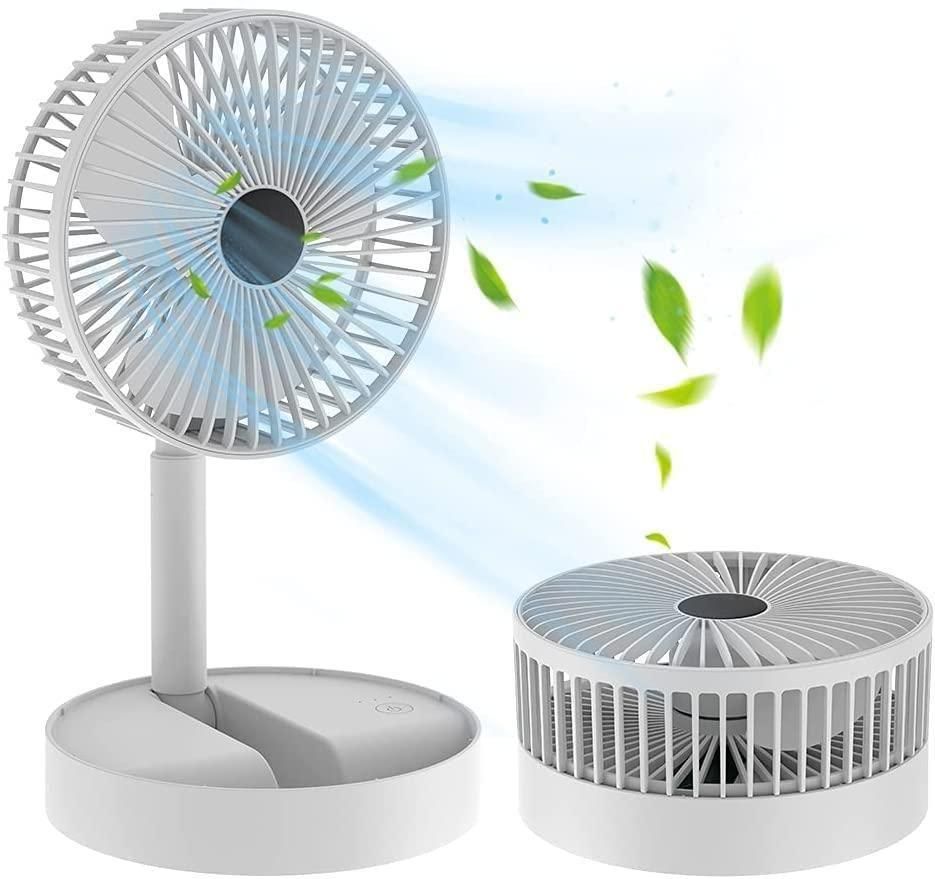 Powerful rechargeable high speed table desk fan with remote