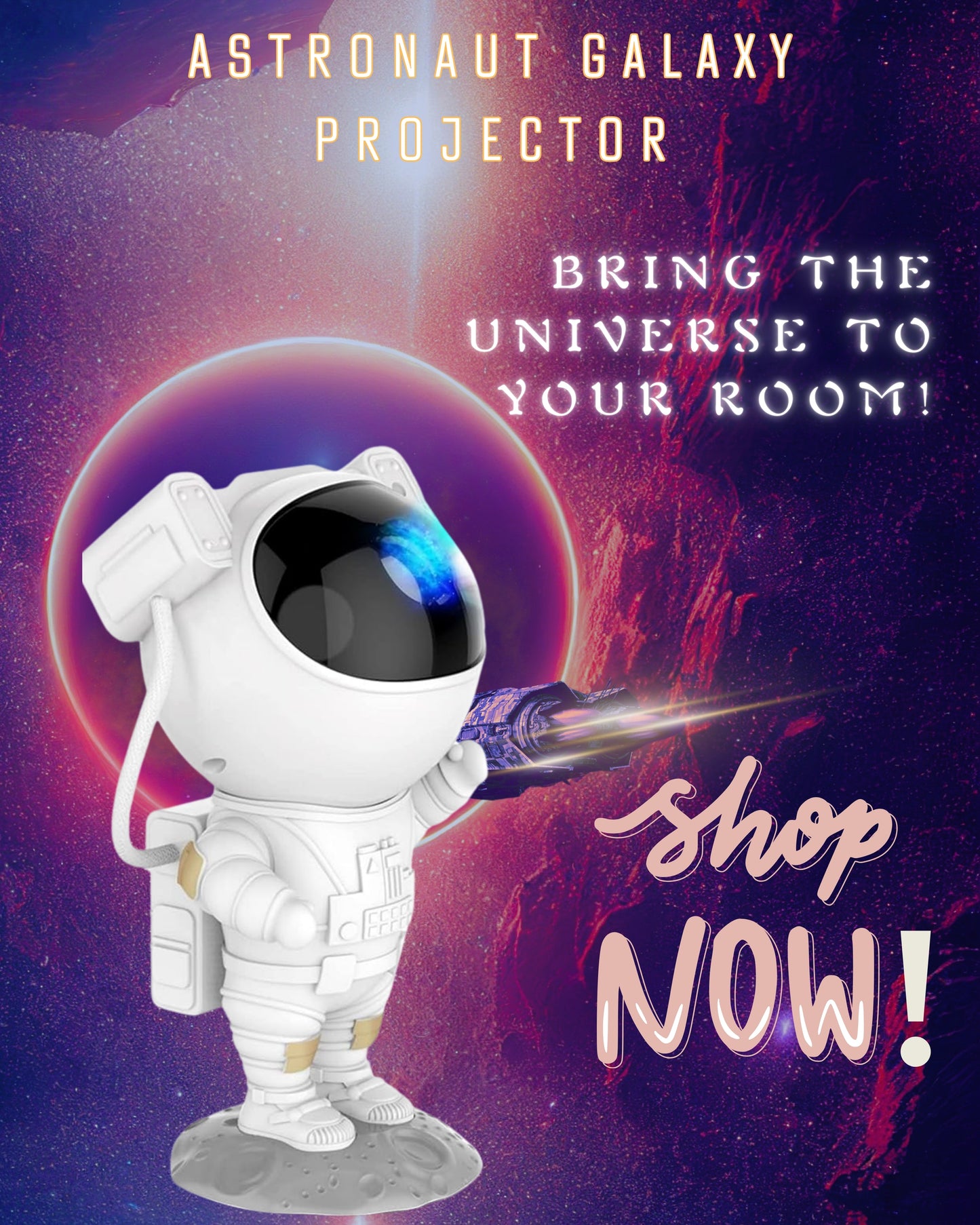 Astronaut Galaxy Projector - Create Your Own Cosmic Adventure